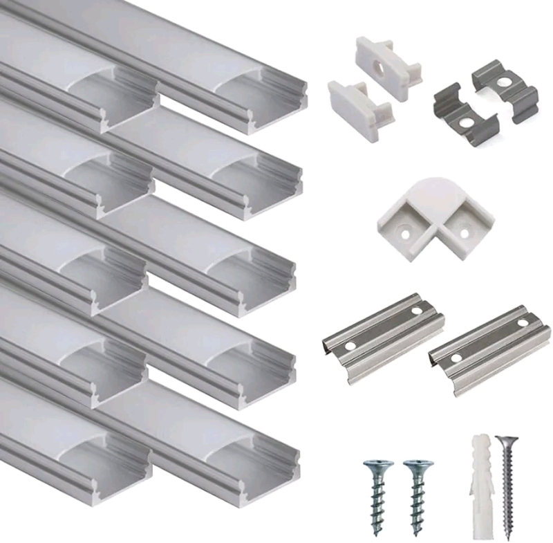 10 pk New Hunhun 3.3ft/1Meter U Shape LED Aluminum Channel System with Milky Cover