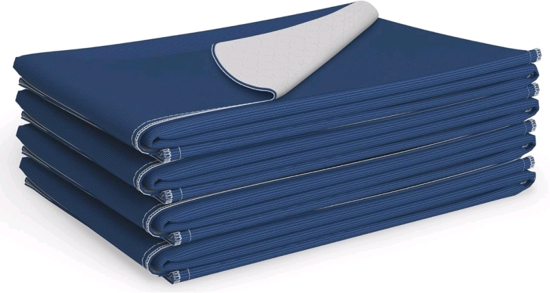 New 4-Pack Medline Navy Washable Under pads 34" x 36"