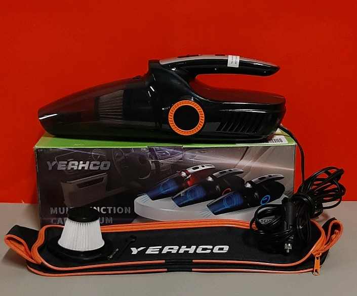 New and in Original Packaging Yerhco Multi Function Car Vacuum. Comes with extra filter, cleaning brush, fuse and carry bag. Unable to test.