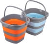 New 2 Pack Tiawudi Collapsible Plastic Buckets Each Holds 2.6 Gallon / 10L