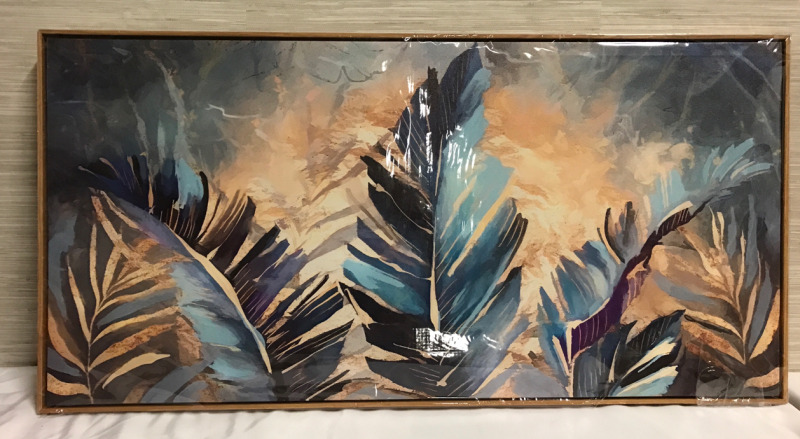 New Framed Canvas Wall Art 39.5 x 20 inches