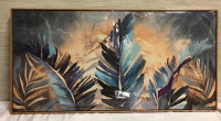 New Framed Canvas Wall Art 39.5 x 20 inches