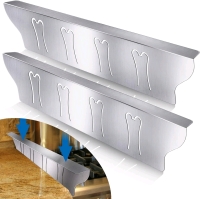 New 2-Pack Stainless Steel Kitchen Stove Counter Gap Covers / Range Fillers