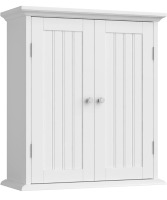 NEW ChooChoo Bathroom Wall Cabinet, Over The Toilet Space Saver Storage Cabinet, Medicine Cabinet with 2 Door and Adjustable Shelves, Cupboard