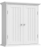 NEW ChooChoo Bathroom Wall Cabinet, Over The Toilet Space Saver Storage Cabinet, Medicine Cabinet with 2 Door and Adjustable Shelves, Cupboard