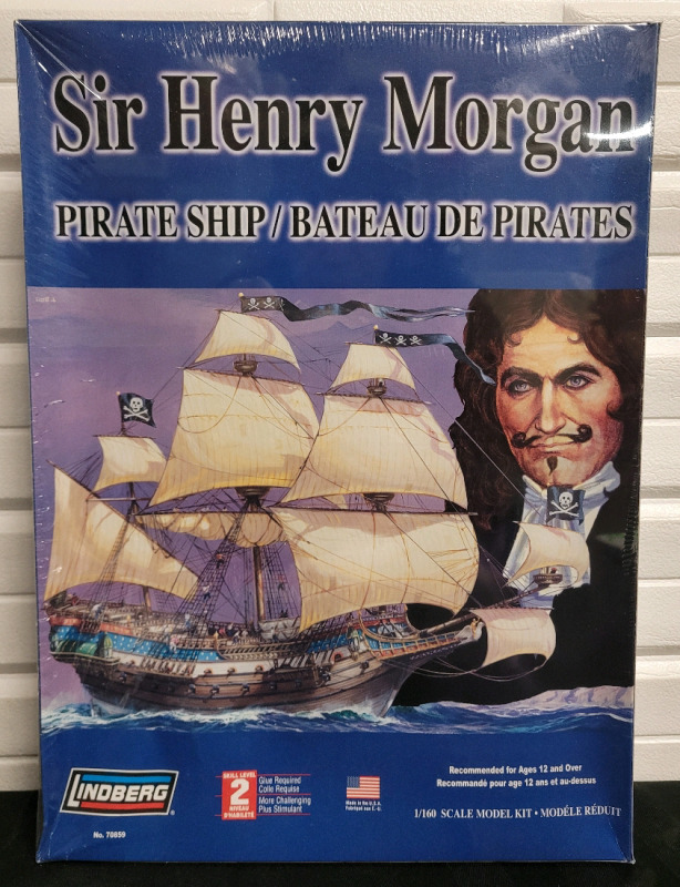 Lindberg Sir Henry Morgan Pirate Ship Model Kit , 1:160 Scale . Sealed