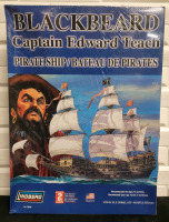 Lindberg Captain Edward Teach " Blackbeard " Pirate Ship Model Kit , 1:250 Scale . Sealed
