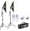 New - Torjim Softbox Photography Lighting Kit , Photo Studio Lighting