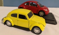 2 Diecast Volkswagen Beetles