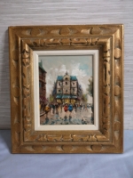 Vintage Framed Painting on Canvas - Signed