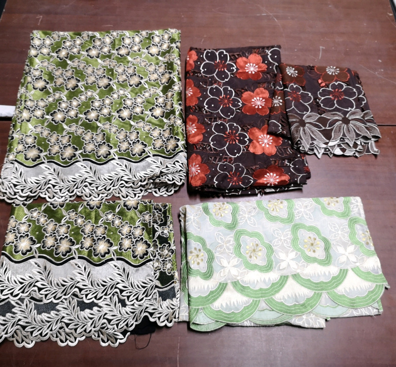 Vintage Beautiful Bejeweled Textiles - tablecloths