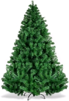 New - GoPlus 6ft Artificial Christmas Tree , Unlit Christmas Pine Tree with Foldable Metal Stand