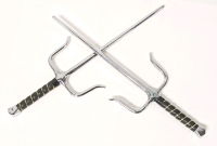 2 Decorative Metal Display Sai Daggers / Ninja Weapons