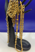 Five Fancy Statement Chains Mariner Bead Snake Rope