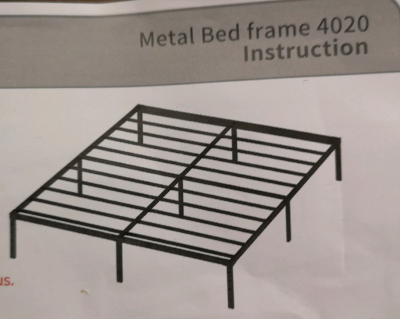 Metal Bed Frame 4020 sz Full to California King