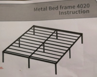 Metal Bed Frame 4020 sz Full to California King
