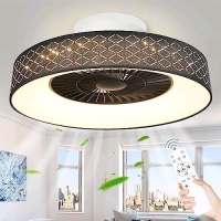 New DLLT Low Profile Ceiling Fan with Light, 22.5'' LED