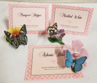 3 vintage FRANKLIN MINT BUTTERFLYS OF THE WORLD