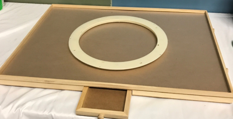 New ENERIDIO Wooden Puzzle Table with 6 Drawers & lazy Susan