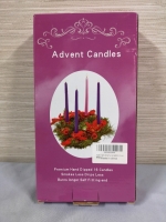 14 Advent Candles - Pink & Purple