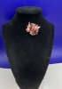 Lilac Shadow Mid Century Brooch Foiled back Stone. - 4