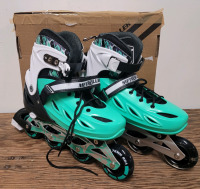 New - METROLLER Inline Skates for Girls and Boys . Size XL , US 7-10 . Light-Up Wheels