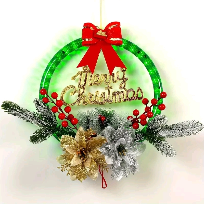 New Christmas DIY Light Up Wreath