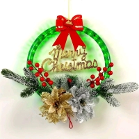 New Christmas DIY Light Up Wreath