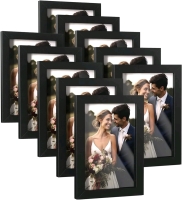 New HappyHapi 10-Pack 4x6 Inch Picture Frames