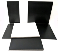 20 New Adhesive Vinyl Peel and Stick Flooring Tiles 12" x 12" (10 White. 10 Black)