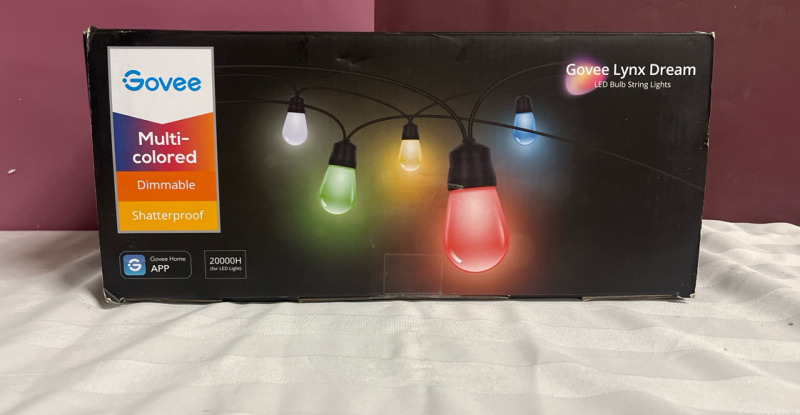2 New Govee Outdoor Multicolored String Lights