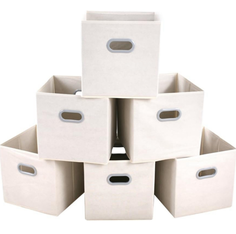 6 New MAX Houser Fabric Storage Beige