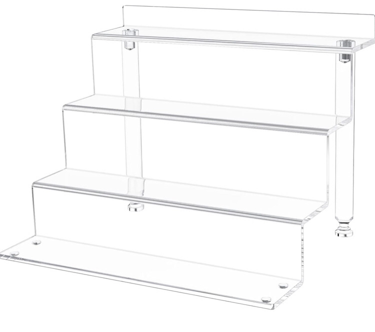 Niubee Acrylic Riser Display Stand Shelf