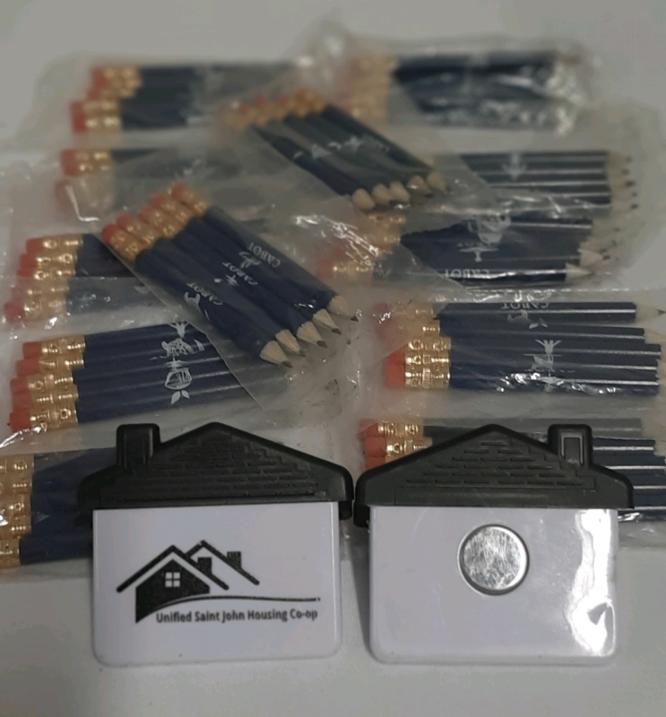 New, 12 x 5 Packages of Bridge Pecils, and Two Magnetic Clips