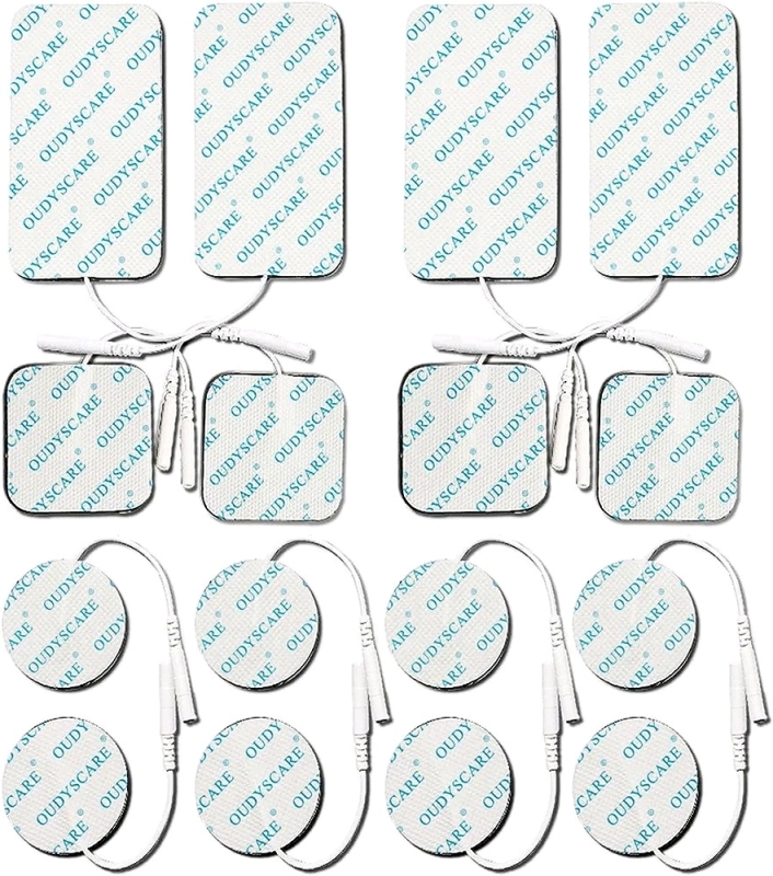 32 New Universally Compatible TENS / EMS Replacement Pads Self-Adhesive & Reusable (2 Packs of 16 Pads each)