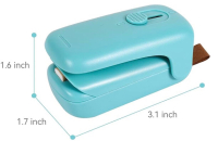 Mini Bag Sealer, Handheld Heat Vacuum Sealer, 2 in 1 Heat Sealer and Cutter with Lanyard,