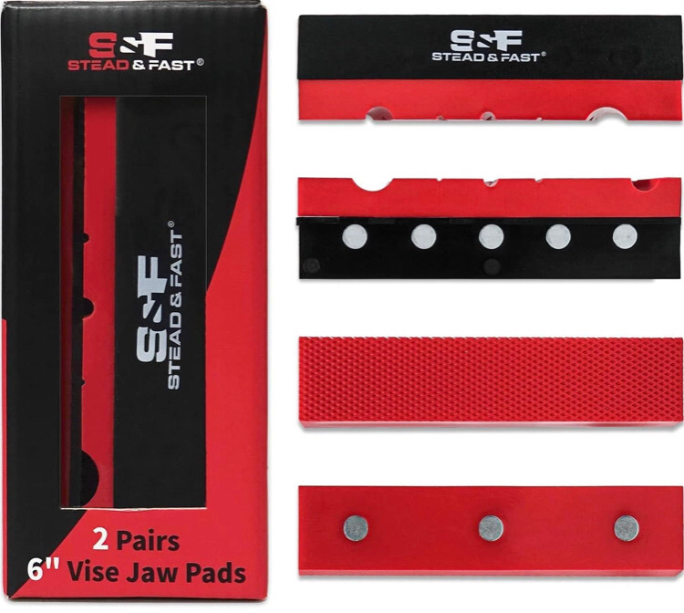 STEAD & FAST Soft Jaws for Bench Vise 6", 2 pairs