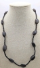 Vintage Wood & Black & Smokey Bead Necklaces. - 5