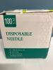 New 100Pack -18Ga 1.5inch(38mm) Dispensing Needles with Luer Lock - 2