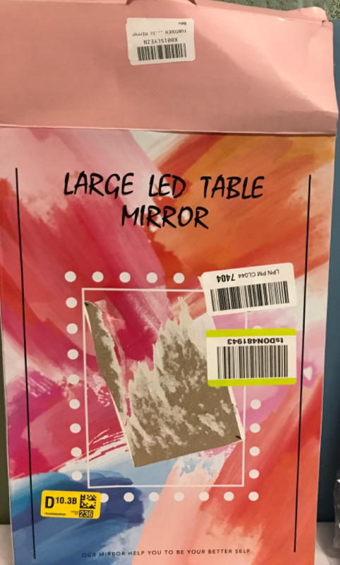 New Funtouch Large LED Table Mirror