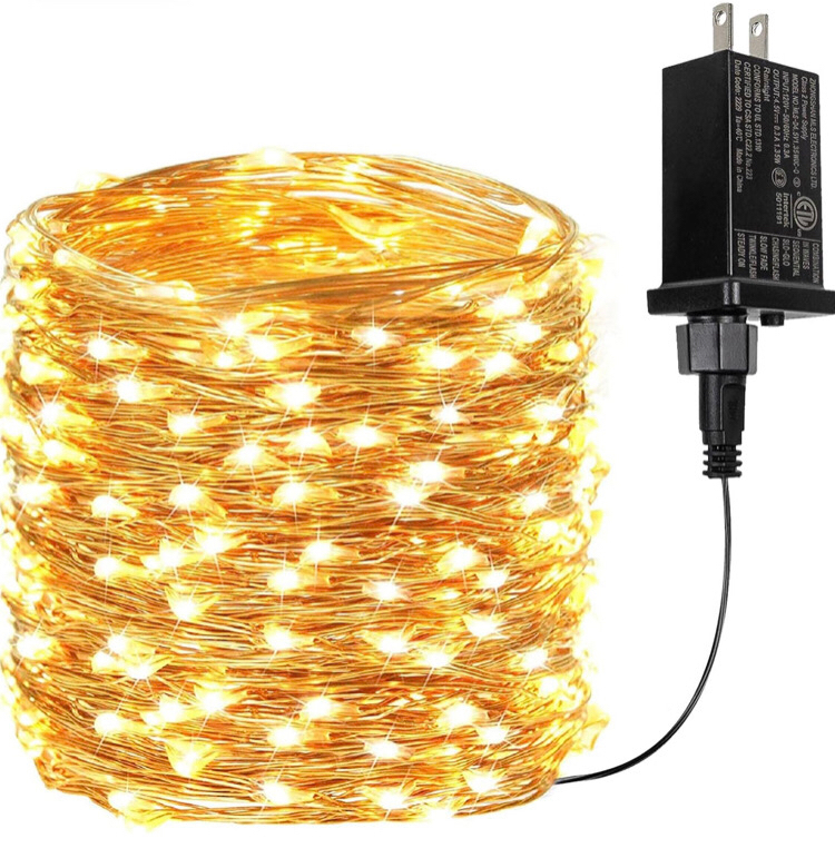 New 66Ft 200 LED Fairy Lights Plug in, Waterproof String Lights