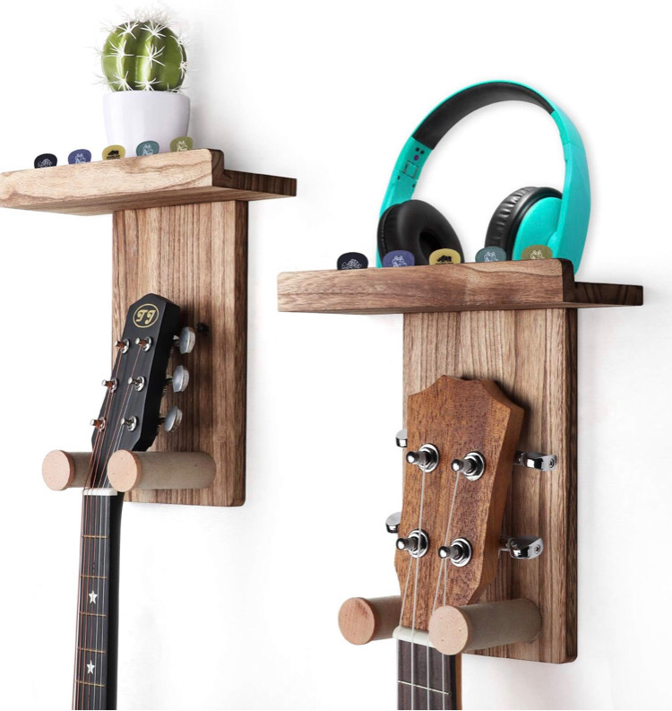 Keebofly Guitar Wall Mount,2 Pack Guitar Wall Hanger