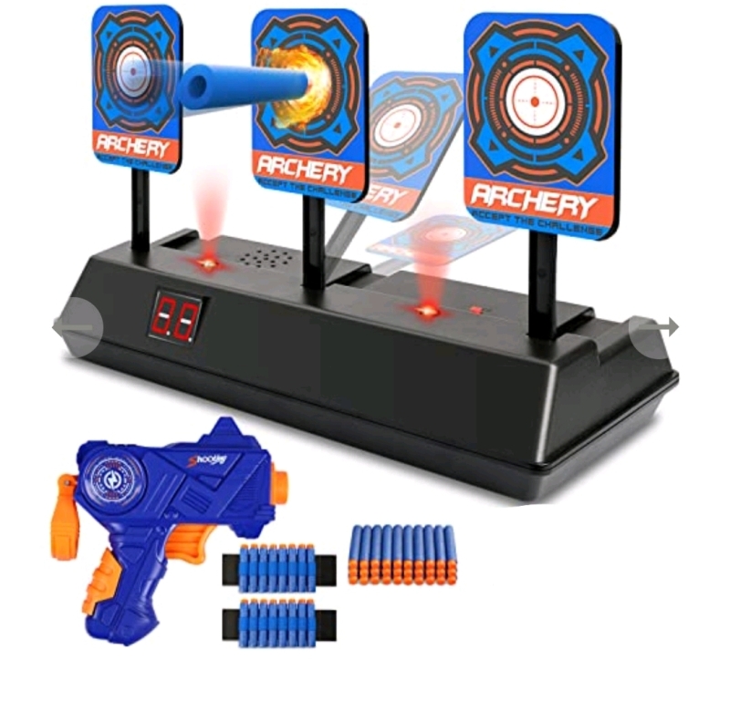 New - KKONES Electric Scoring Auto Reset Shooting Digital Target with Foam Dart Toy Gun