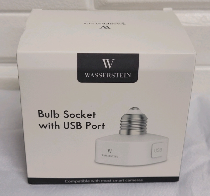New - Wasserstein Bulb Socket with USB Port