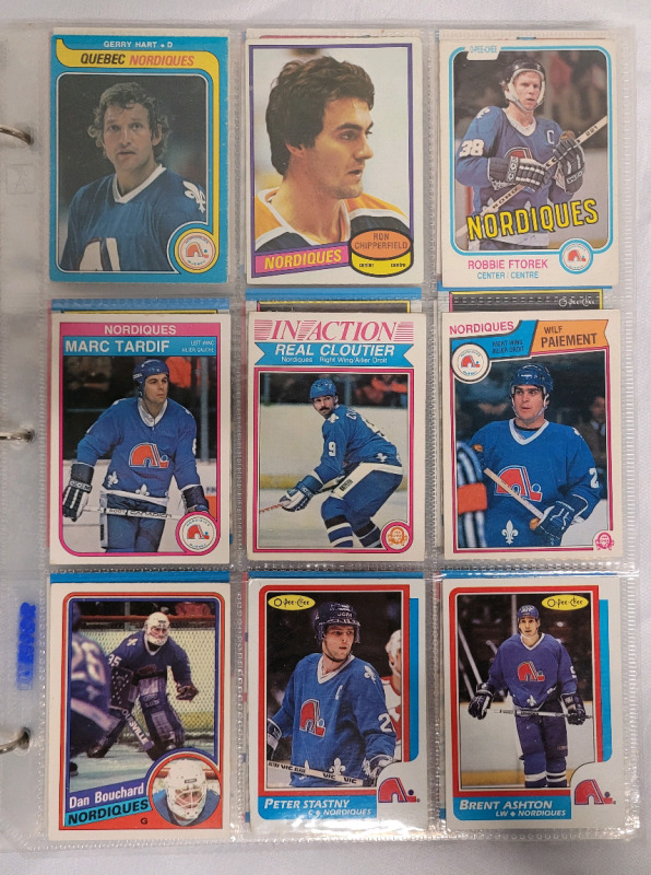 1979 - 2021 Quebec Nordiques / Colorado Avalanche NHL Hockey Trading Card Singles