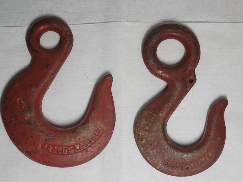 Crosby-Laughlin 1 & 1 3/4 Red Rigging Hook 1/2 Half Ton Industrial Lifting  Hook