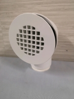 Low Profile Shower Drain - White