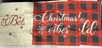 Four Christmas pillow covers