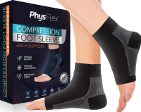 New medium PhysFlex Compression Socks for Plantar Fasciitis, Achilles Tendonitis Relief