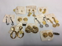 10 Pairs D’ORLAN Vintage Earrings Clip-Ons